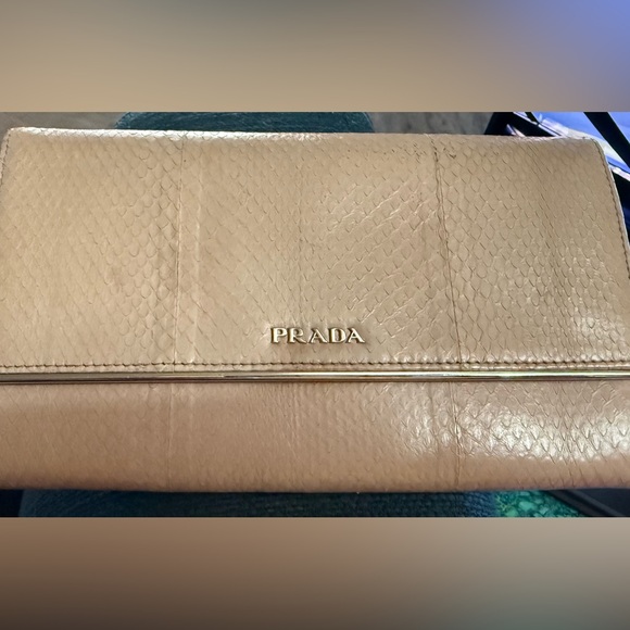 Prada Handbags - Prada Ayers Python Continental Wallet | Authentic | COA Included